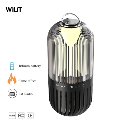 Waterproof IP65 multifunctional rechargeable Atmosphere Lamp With FM radio for party BBQ etc.