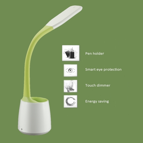 New modern Eye-caring flexible arm Z5 LED desk lamp with pen holder