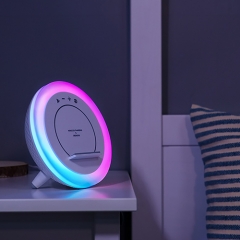 Night Light LED Nightstand Table RGB Lights with Wireless Charger and Speaker A21